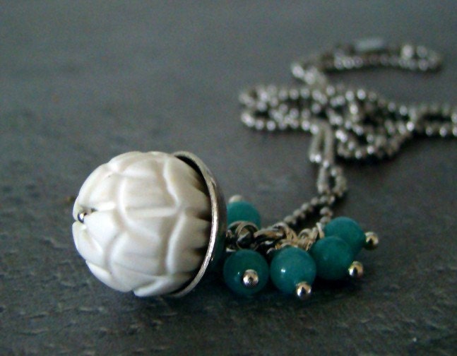 White Lotus Necklace