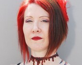 Horror Necklace Valentine Gift Set - Blood Drip choker necklace and 2 Blood Bracelets