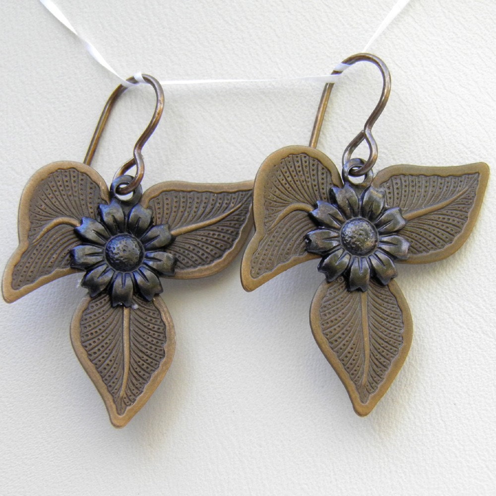 Flowers For You - Steampunk - Earrings