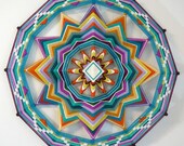 Sound of Silence, a 24 inch, 12-sided, Ojo de Dios Mandala