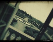 Abstract Vintage Open Window View of the Gardens of Versailles in France - 5x7 fine art print