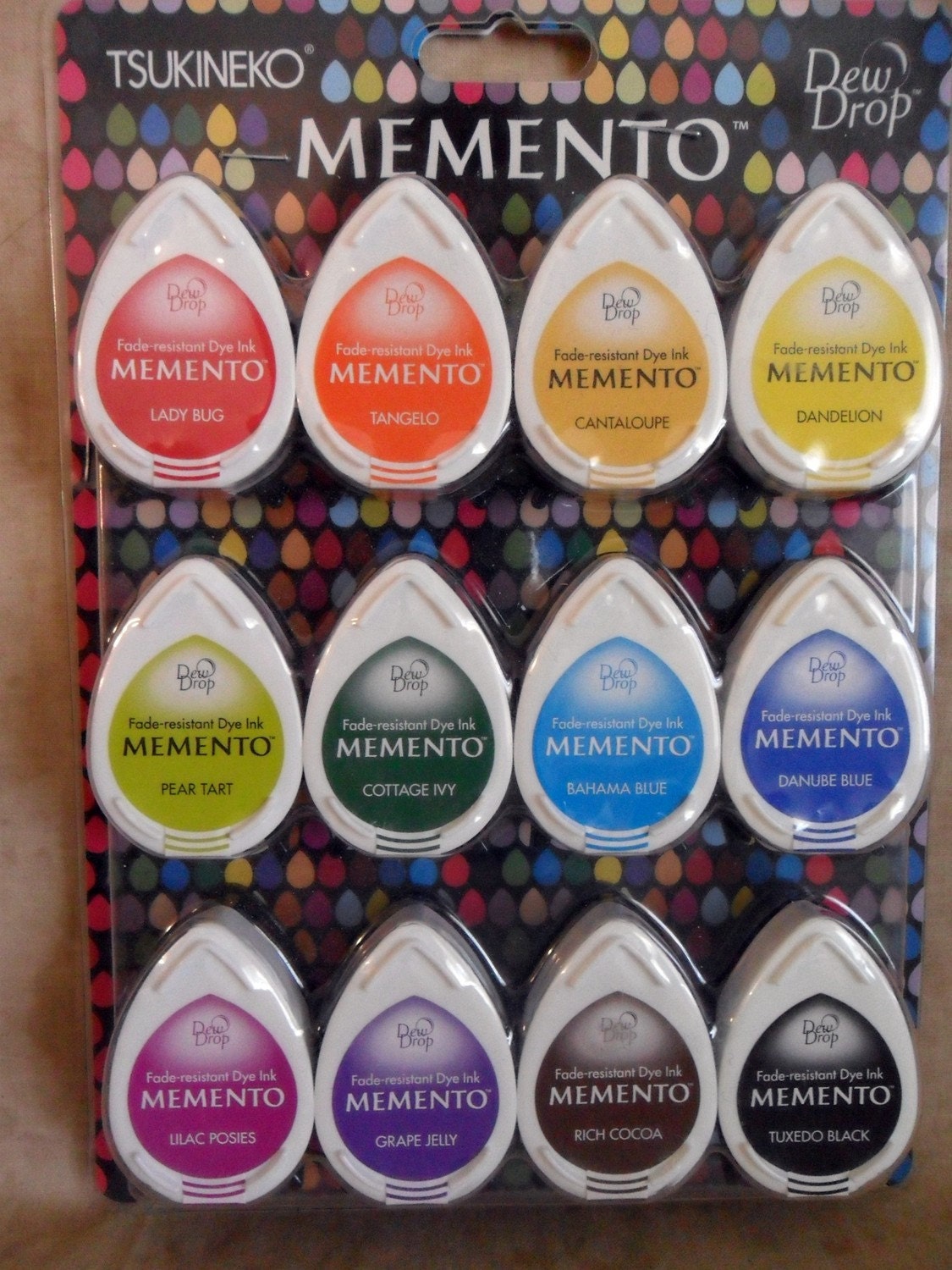 Memento Rainbow Dye Ink Dew Drop Ink Pad Collection-FREE SHIPPING