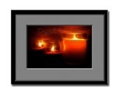 Fine Art Photographic Print - Flowing Candles 12  x 8 inch