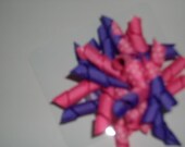 Pink and Purple Korker bow