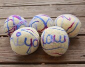 XL Wool Dryer Balls Set of Five.