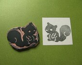Humphrey the Squirrel hand carved stamp