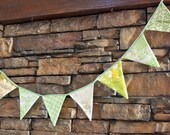 Pretty Fabric Banner (Spring Green)