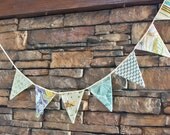 Pretty Fabric Banner (Spring Blue)