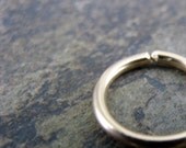 16g custom endless hoop-- 14k gold fill- nose ring or single-- handmade by thebeadedlily on etsy