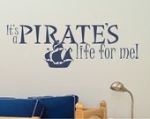 Pirate Ship Wall Decals - Vinyl Stickers Art Graphics Words Lettering