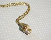 Glamorous Popcorn Golden Necklace
