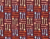 1 Yard of Lizzy Dish by Elizabeth House - Flatware Weave in Sunny Side Up/brown