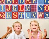 Alphabet Blocks Primary Color Wall Decals (Repositionable)