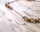 vintage gold mixed chain necklace - nobletownvintage vintage gold mixed chain necklace - nobletownvintage