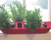 Upcycled Poultry Herb Planter Center Piece