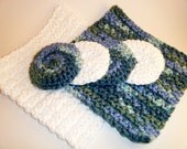 Organic Face Scrub Pad And Washcloth set