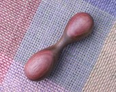 Handcrafted Wooden Rattle in Walnut and Purpleheart - Natural Baby Rattle