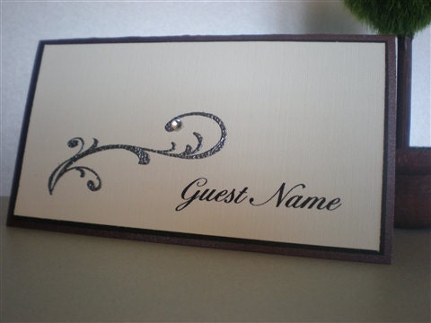 Wedding or Dinner Party Tent Place Cards