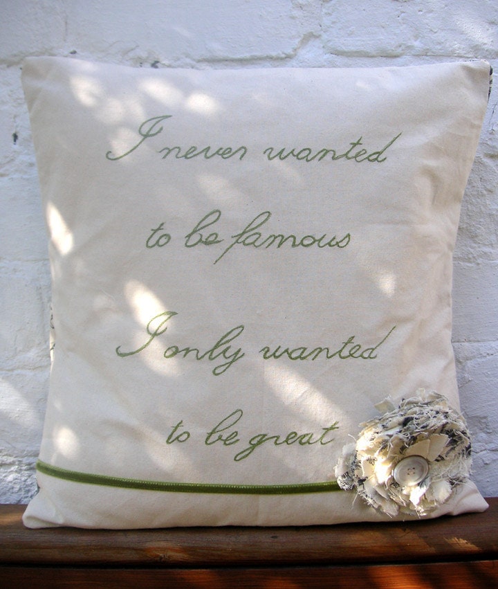 Quote cushion