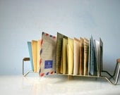 Mid Century Modern Metal Letter Organizer / Mail Keeper