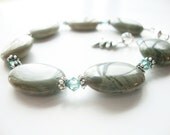 Silver Mist Jasper Bracelet FREE Shipping