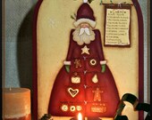 Country Painting E-Pattern Packet. SANTA CHRISTMAS COOKIES. Design by Terrye French, Painted by me.