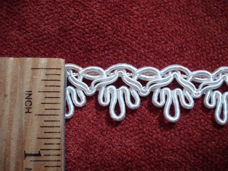Vintage Satin Woven Trim - Ivory -  By The Yard