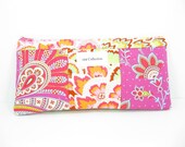 Sari Peacock Feathers Zipper Pouch