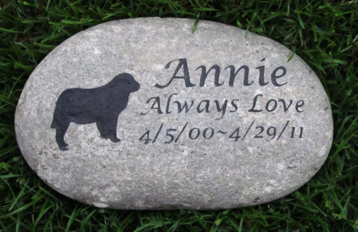 Dog Pet Memorial Stone Rock