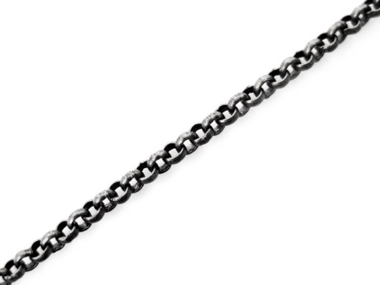 gunmetal lead free rolo chain, 1.5mm CHAIN018