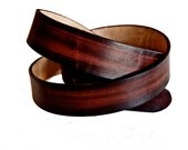 Handmade Leather Belt Black and Red (other colors now available)