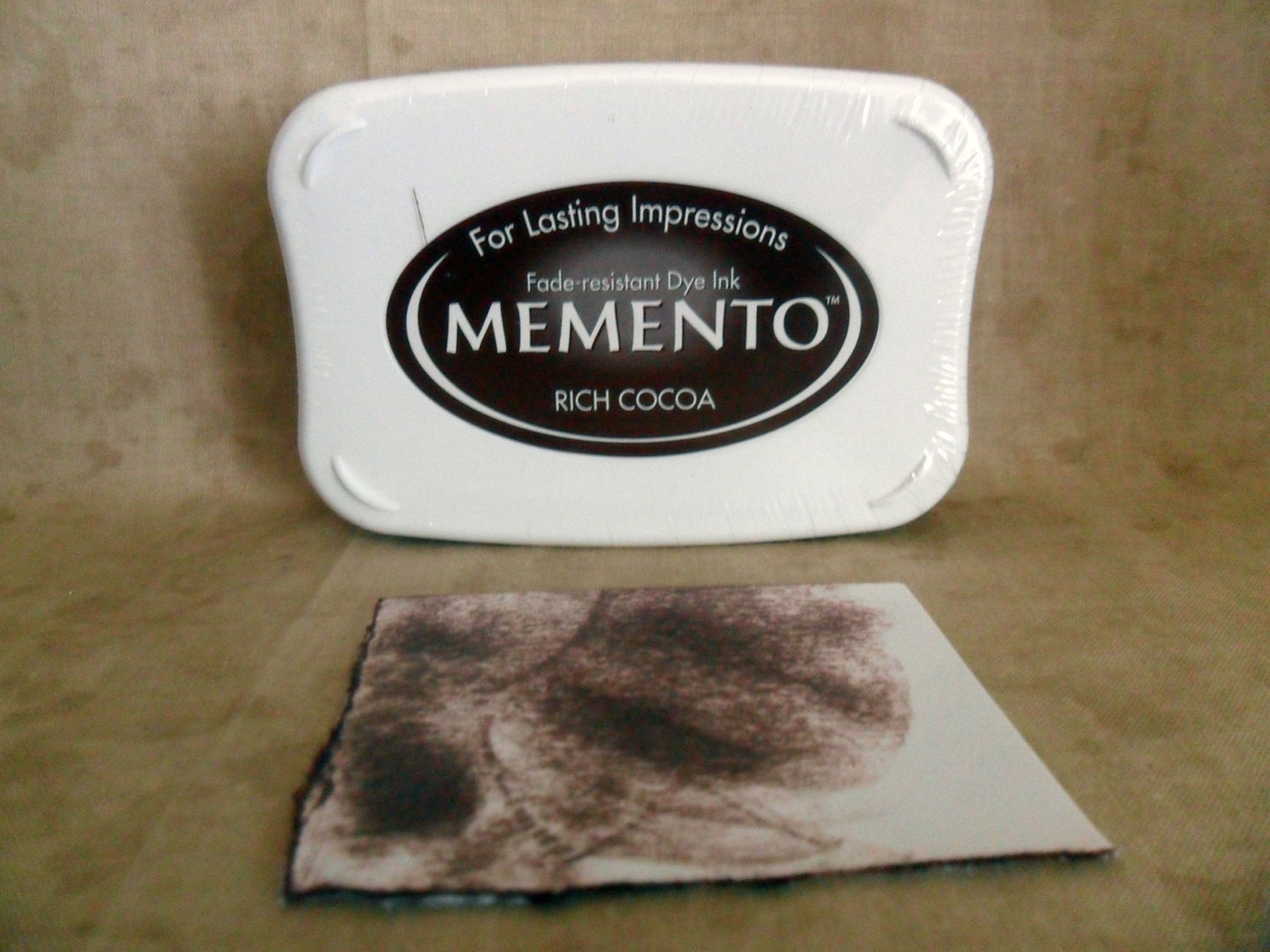 Memento Rich Cocoa Brown Dye Ink Stamp Pad by Tsukineko-FREE SHIPPING