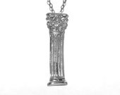 Sterling Silver Column Pendant