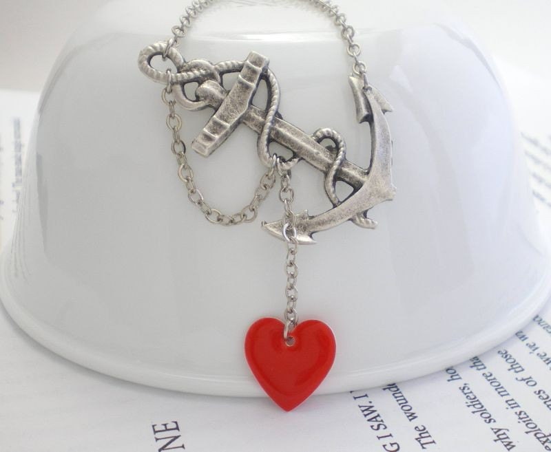 You anchor my heart necklace. Exclusive Design by My Sweet November.