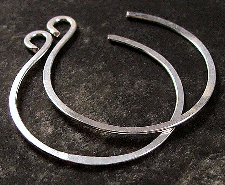 Small  Sterling Silver Hoop Earrings