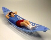 Vintage Man Relaxing in Hammock Cake Topper