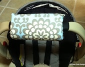 Cute Blue Lotus Flower Car Seat Arm Pad