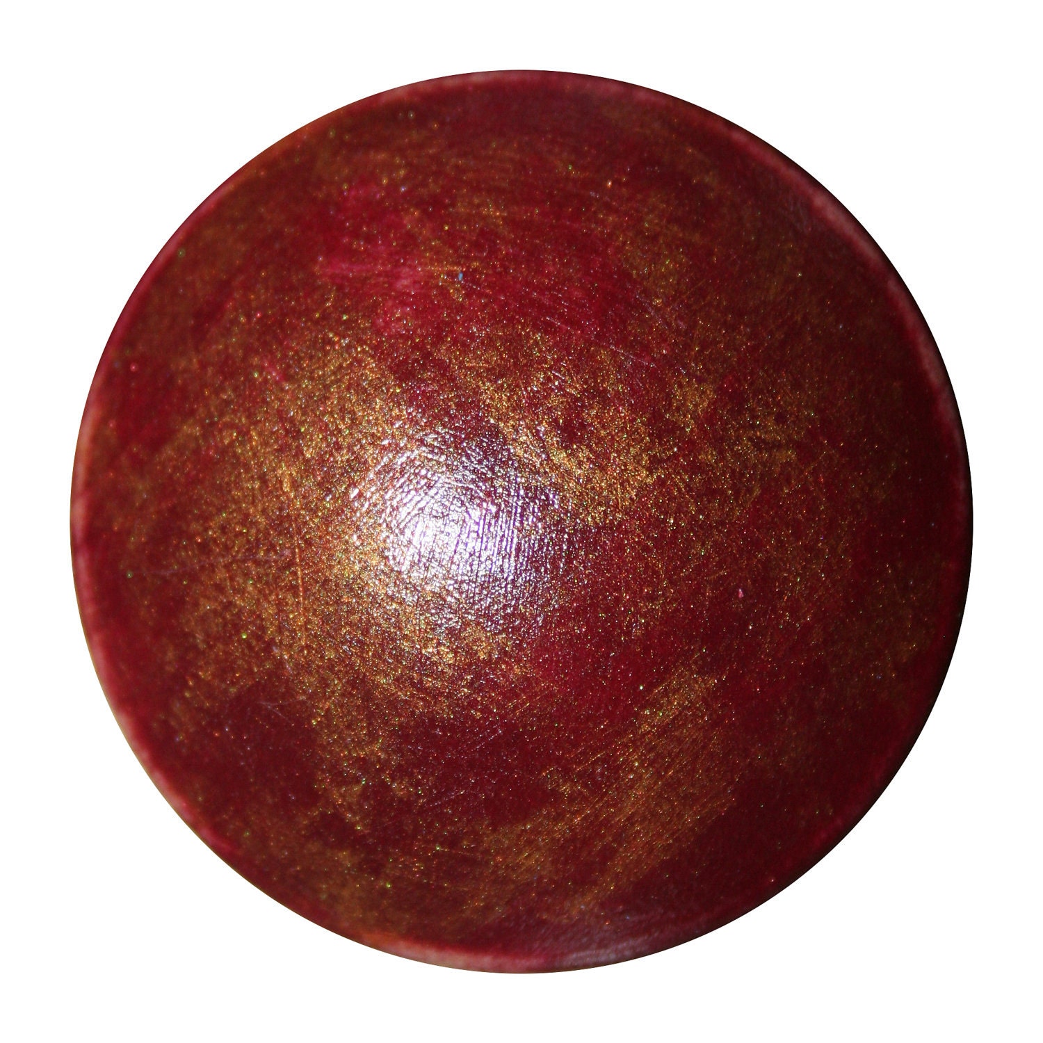 Cabinet Knob Painted Distressed Cranberry Gold Knob-Perfect for Kitchen, Bedroom or Bathroom