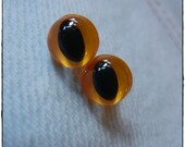 18mm Orange Cat Safety Eyes for Plush Stuffed Animals 10 Pieces