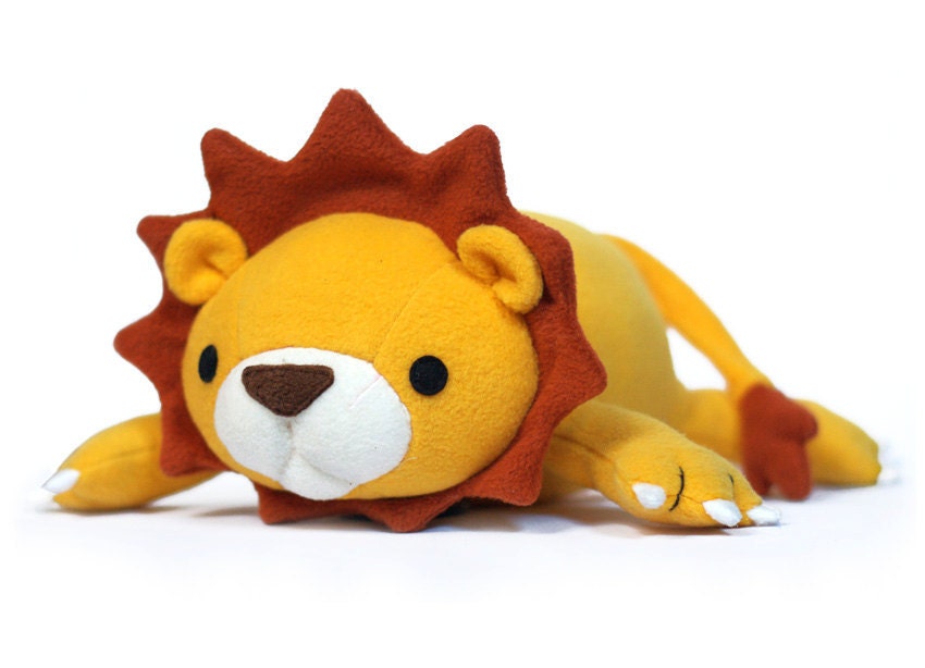 Lucky Lion Pattern PDF Tutorial Sewing Plush