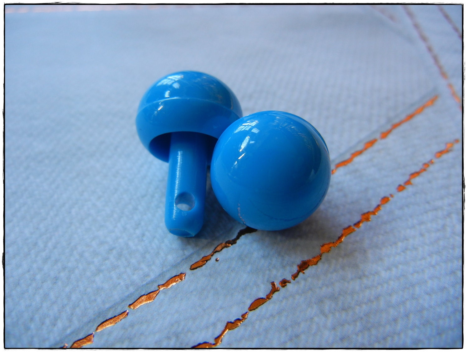 15mm Blue Ball Nose  for Plush Stuffed Animals 10 Pieces