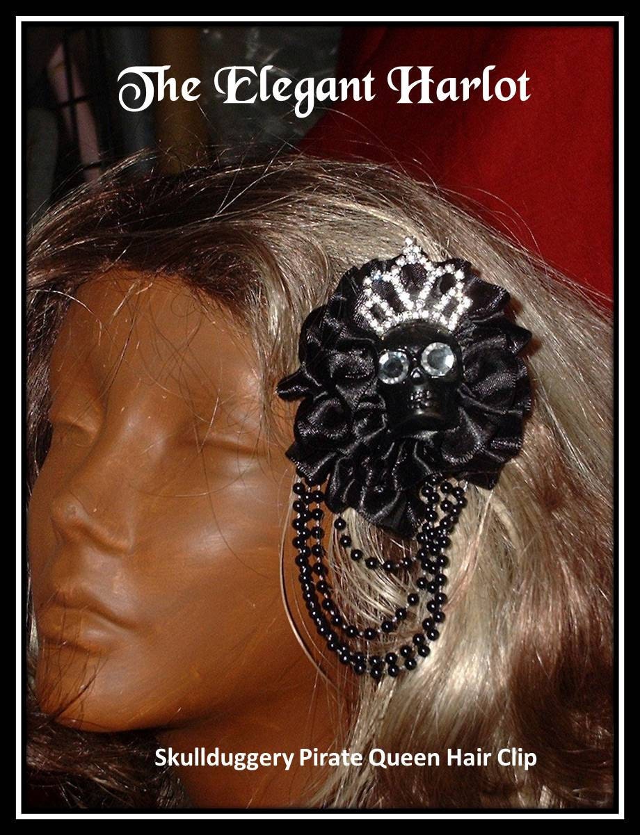 Skullduggery - Pirate Queen Hair Clip