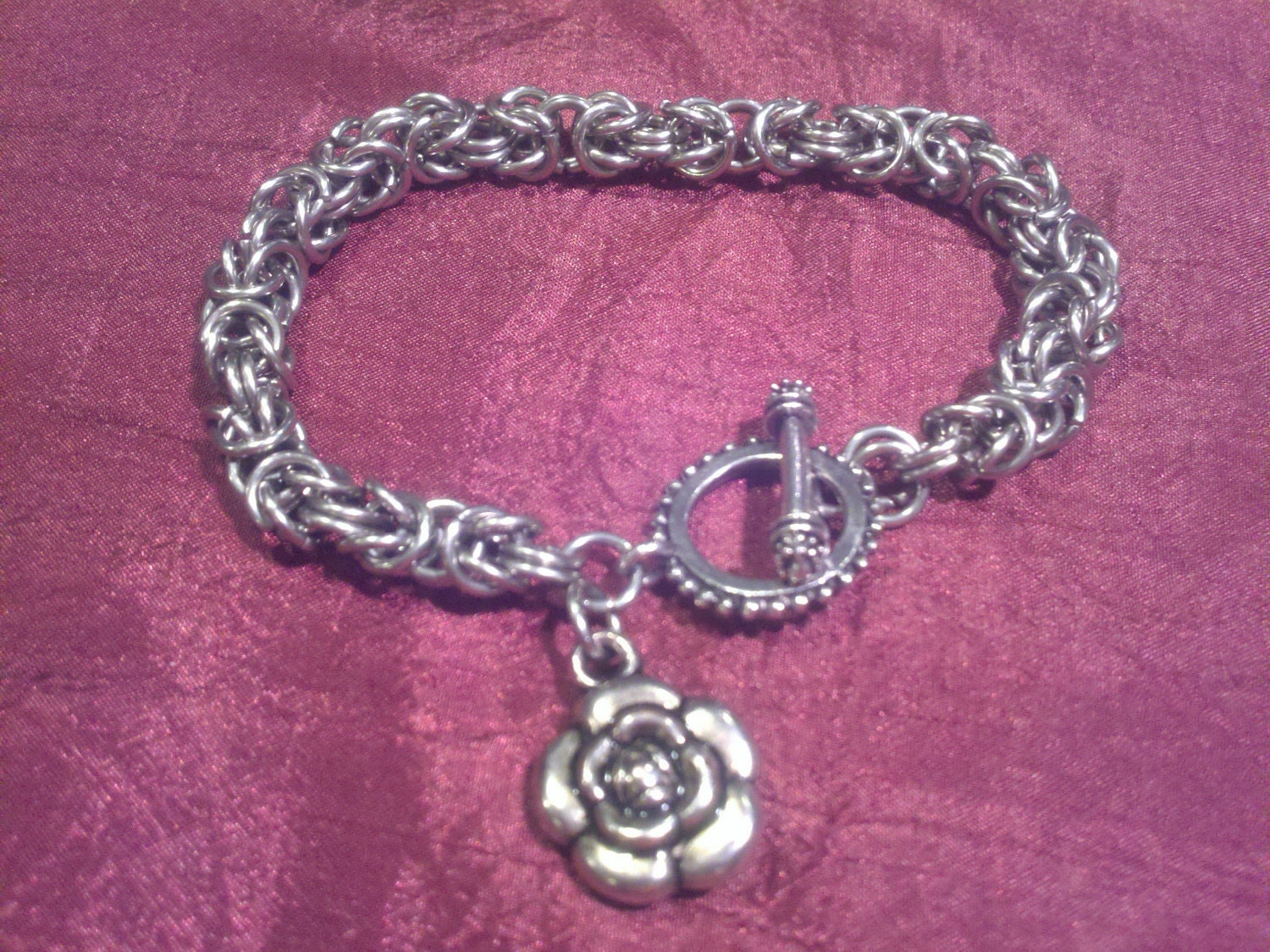 Chain Maille Byzantine Stainless Steel Bracelet