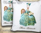 QUEEN Marie Antoinette Digital Image Transfer for PILLOWS, tea towels, appron, bags, card making and more. Download and print 015