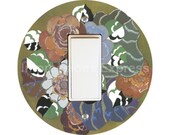 Floral Art Deco Art Nouveau Decora Rocker Switch Plate Cover