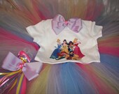 Princesses on Parade Inspired Tutu Set--Cinderella, Belle, Jasmine, Ariel, Snow White-Full Tutu