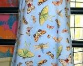 Butterflies Moths and Beetles Cotton Halter Sundress, Girls size 10