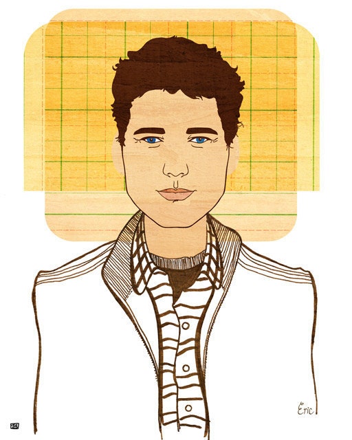 Yearbook Eric (Portrait), 8X10 Art Print