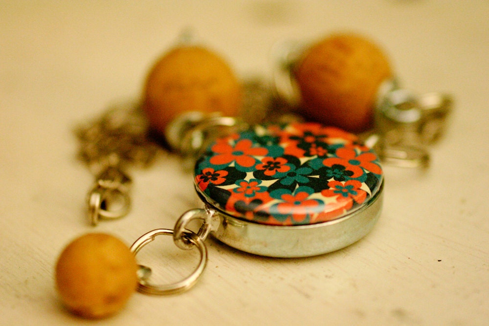 Locket Necklace - Corkball 3 in 1 Magnetic Locket - Interchangeable and Recycled by Uncorked - Polarity