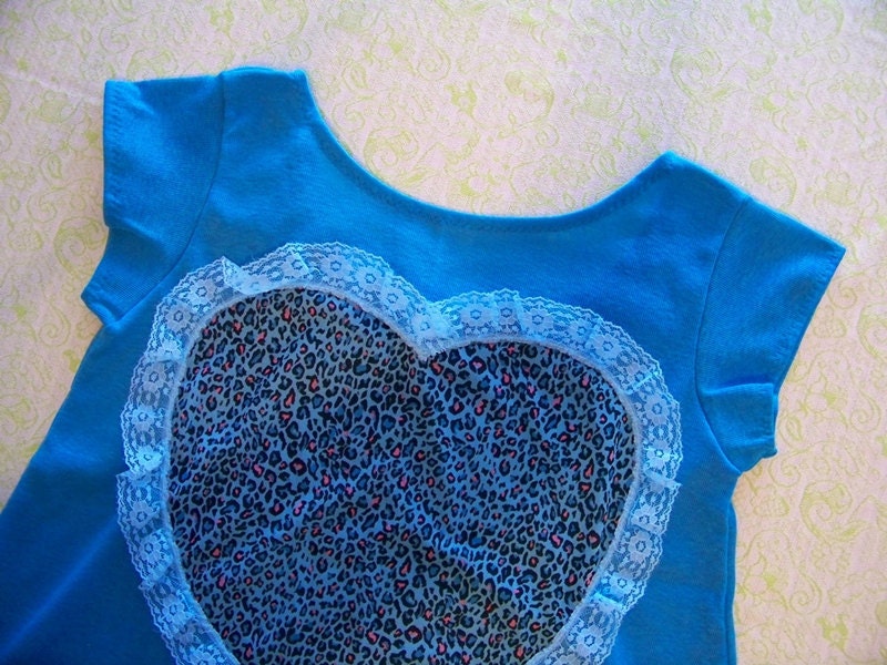 leopard heart crop top